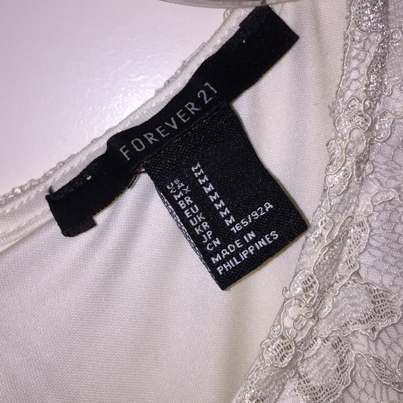 Forever 21 White Lace Dress | Size M - Picture 4 of 5